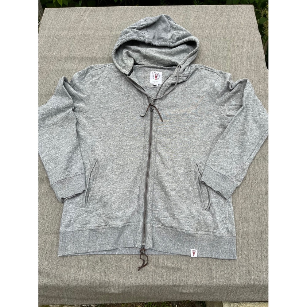 Cole Haan Pinch Maine Classic Grey Full Zip Hoodie XXL Cotton Sweatshirt